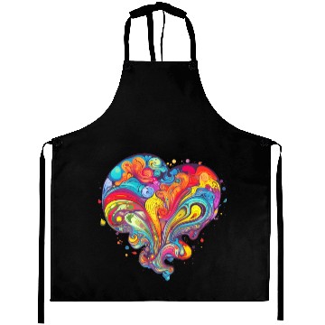 Discover Psychedelic Love Aprons