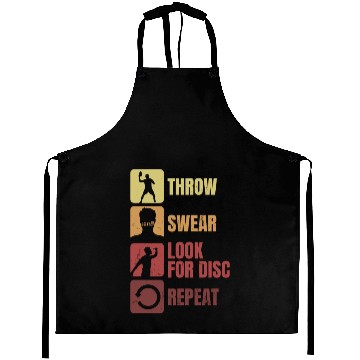 Discover Vintage Frisbee Player Retro Disc Golf Aprons