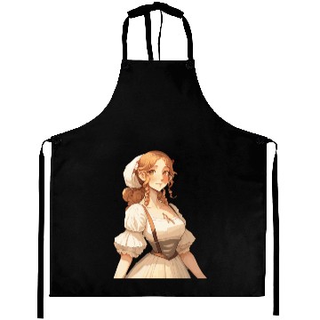 Discover Cute Cottagecore Farm Girl Anime Solarpunk Aprons