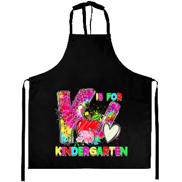 Discover Tie Dye Leopard K Is For Kindergarten Teacher Back Aprons