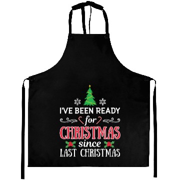 Discover Funny Christmas And Winter Holidays Lover Aprons