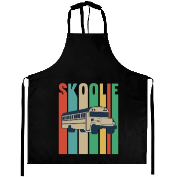 Discover Skoolie Design For A School Bus Lover Aprons