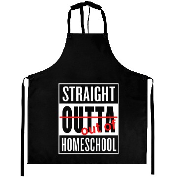 Discover Straight Outta Homeschool Funny Graduation Aprons