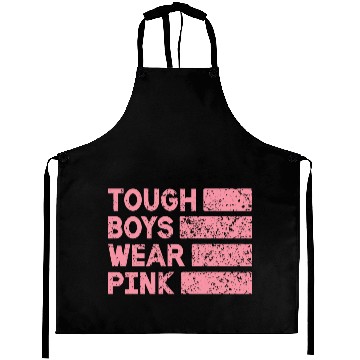 Discover Tough Boys Wear Pink Breast Cancer Awareness Aprons