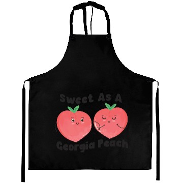 Discover Sweet As A Georgia Peach Cute Funny Southern Aprons