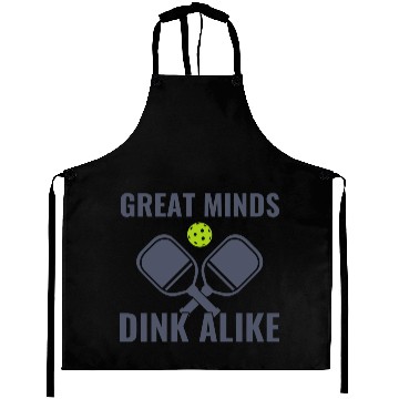 Discover Pickleball Great Minds Dink Alike Funny Pickleball Aprons