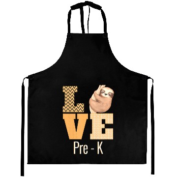 Discover Love Pre-K Sloth Pre-K Teacher Back To School Aprons