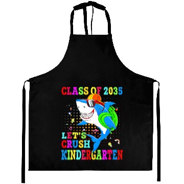 Discover Let's Crush Kindergarten Shark Back To School Clas Aprons