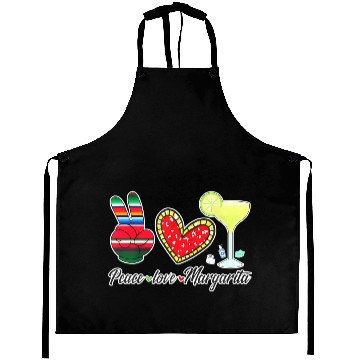 Discover Peace Love Margarita for Plus Size Aprons