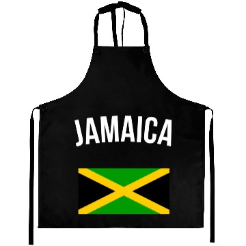 Discover Jamaica Flag Jamaican Jamaica Aprons