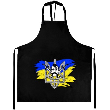 Discover Ukraine Flag Cossack Warrior Ukrainian Tryzub Aprons
