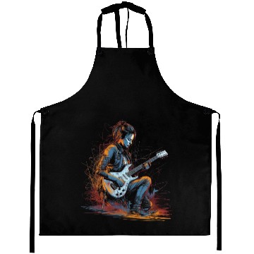 Discover Female Guitar player Aprons