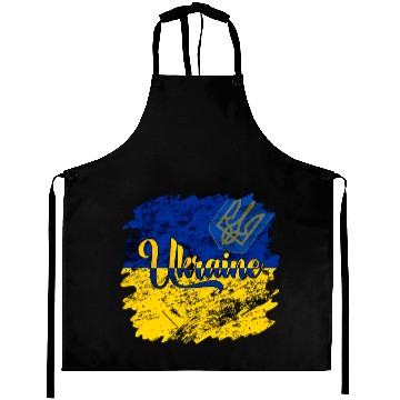 Discover Ukraine Ukrainian Flag I Stand With Ukraine Pride Aprons