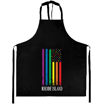 Discover Rhode Island Pride Month Pride Flag LGBT Community Aprons