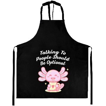 Discover Talking To People Optional Introvert Nerd Antisoci Aprons