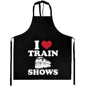 Discover I Love Train Shows Aprons