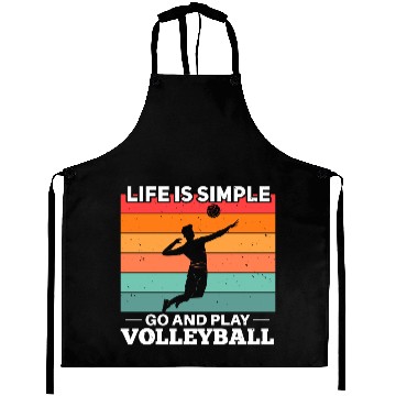 Discover Volleyball Player Motif Aprons