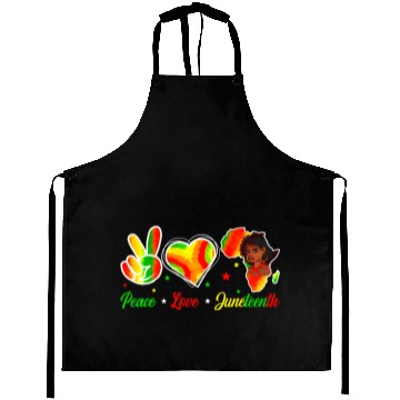 Discover Peace Love Junenth 1865 Emancipation Day Black His Aprons