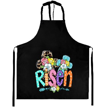 Discover Happy Easter For Christian Mom He Is Risen Leopard Aprons
