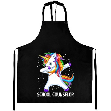 Discover School Counselor Dabbing Unicorn Back To School Fu Aprons