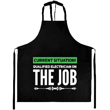 Discover Qualified Electrician / electrical engineer gift Aprons