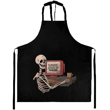 Discover Funny Geek Skeleton Gift Aprons