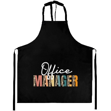 Discover Great Office Manager Leopard Pattern School Office Aprons