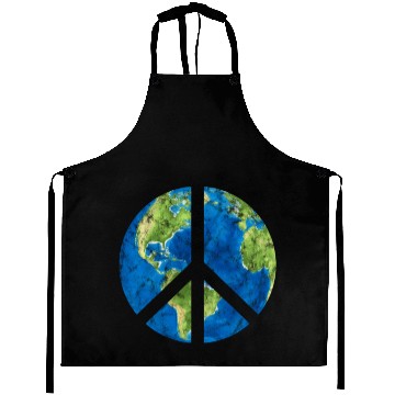 Discover Peace On Earth World Peace Sign Aprons