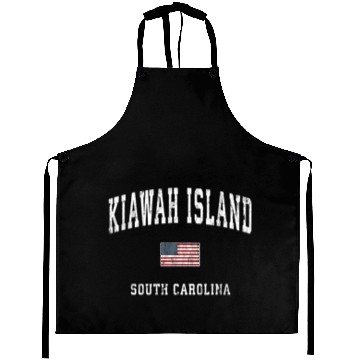 Discover Kiawah Island South Carolina Sc American Flag Aprons