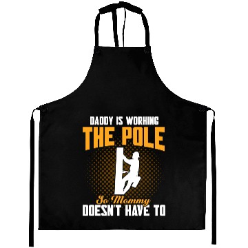 Discover Daddy Is Working The Pole Electrician Lineman Aprons