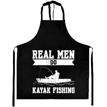 Discover Real Men Do Kayak Fishing Aprons