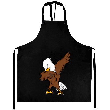 Discover Dabbing American Bald Eagle Aprons
