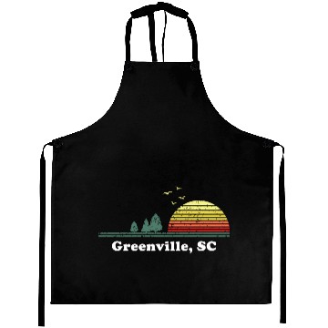 Discover Greenville South Carolina Home Print Aprons