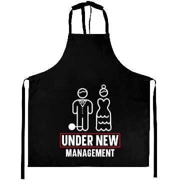 Discover Bride And Groom Wedding Day Marriage Just Married Aprons