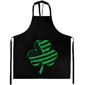 Discover Irish American Flag Shamrock For Aprons