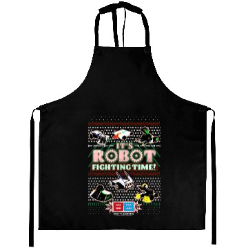 Discover Battlebots It'S Robot Fighting Time Ugly Aprons
