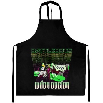 Discover Battlebots Robot Witch Doctor Logo Stack Aprons