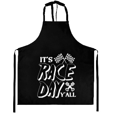 Discover It's Race Day Y'All Aprons