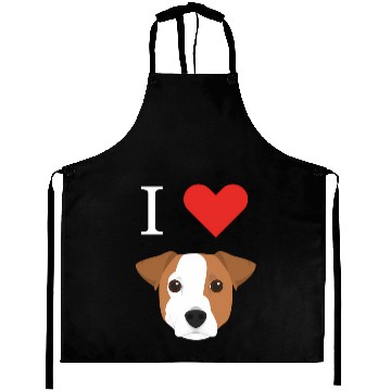 Discover I Love My Jack Russell Dog Aprons