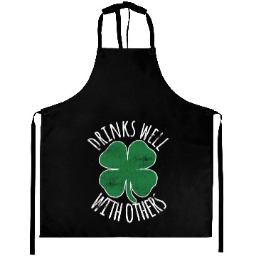 Discover Drin Well With Others St Patrick'S Day Drunk Beer Aprons
