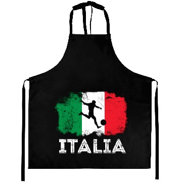 Discover Italian Soccer Grunge Flag Aprons