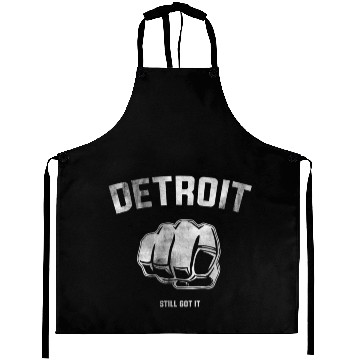 Discover Detroit Fist City Style For Aprons