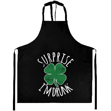 Discover Surprise I'M Drunk Shamrock St Patrick'S Day Aprons