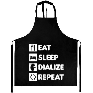Discover Dialysis Nurse Aprons Eat Sleep Dialize Repeat Gift