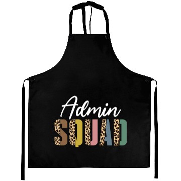 Discover Admin Squad Leopard Pattern Aprons