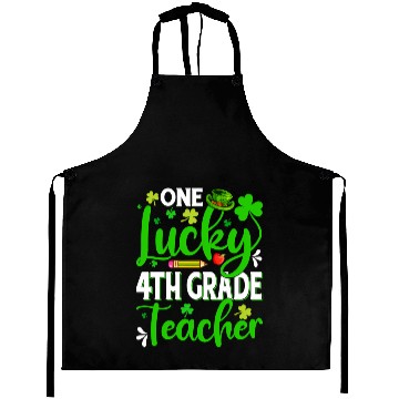 Discover Saint Patrick'S Day One Lucky 4Th Grade Teacher Aprons