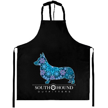 Discover Corgi Dog Bohemian Snowflake Pattern Aprons