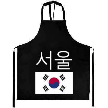 Discover Seoul South Korea Hangul Korean Flag Taeguk Aprons