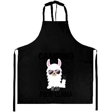 Discover Camping Is No Prob-Llama Camping Aprons