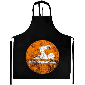 Discover Swim Orange Swim Icon Aprons